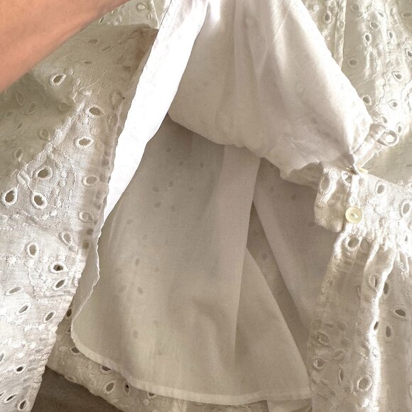 Ralph Lauren Authentic White Long Dress Women Size M - Picture 8 of 10